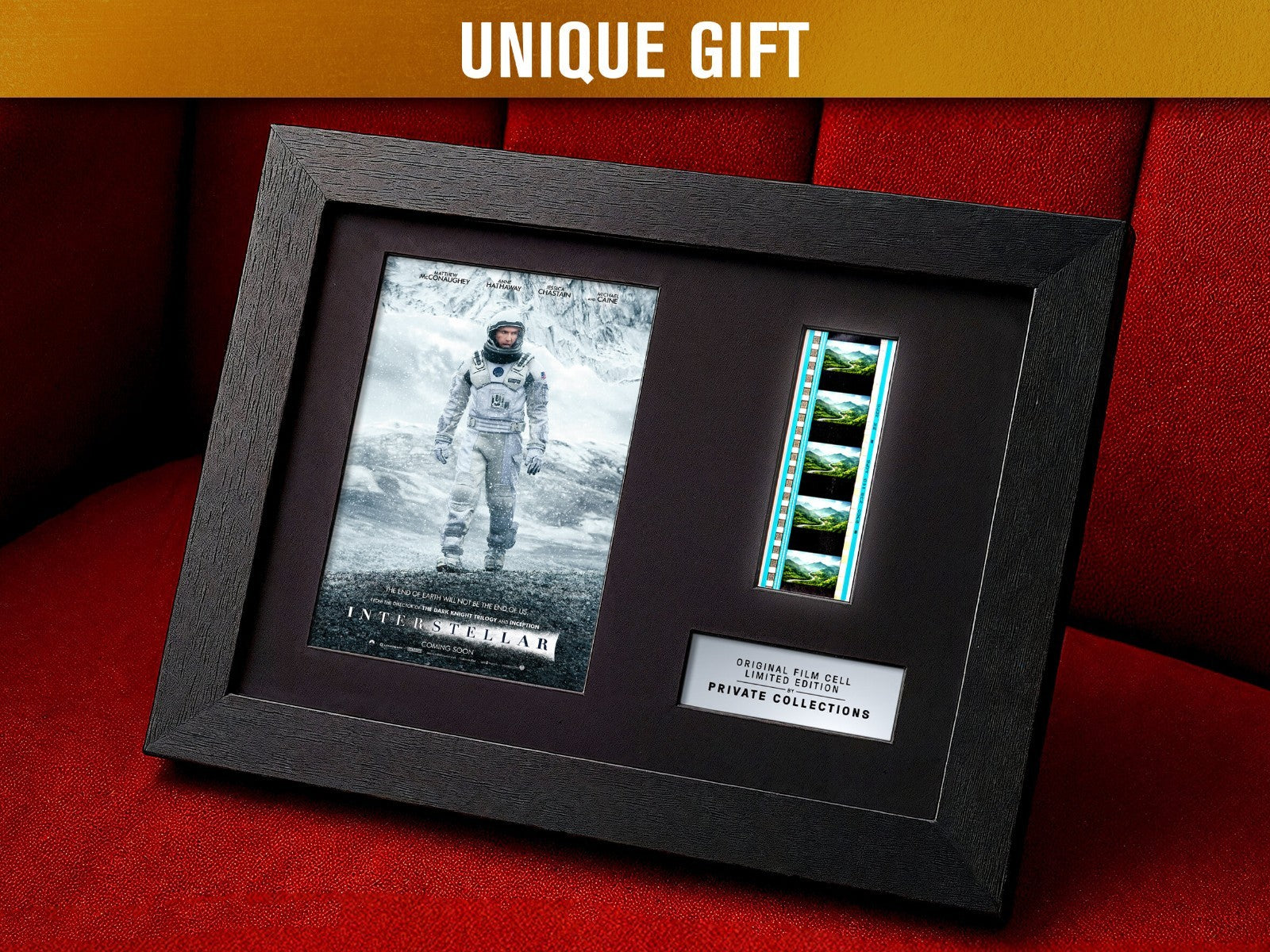 INTERSTELLAR (2014) Certified 35mm Film Cells in an LED Backlit Frame