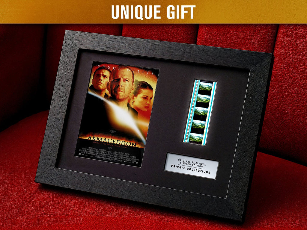 ARMAGEDDON (1998) Certified 35mm Film Cells in an LED Backlit Frame