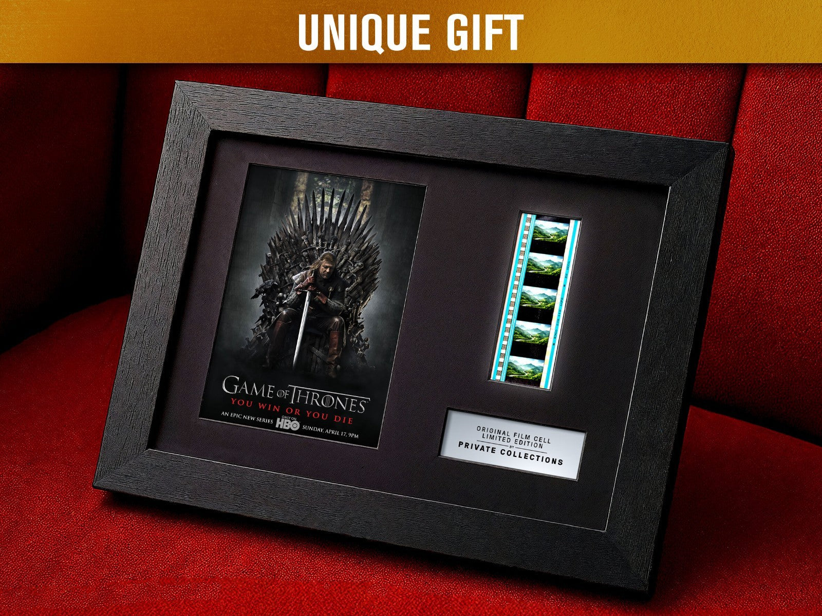 GAME OF THRONES (2011) Certified 35mm Film Cells in an LED Backlit Frame