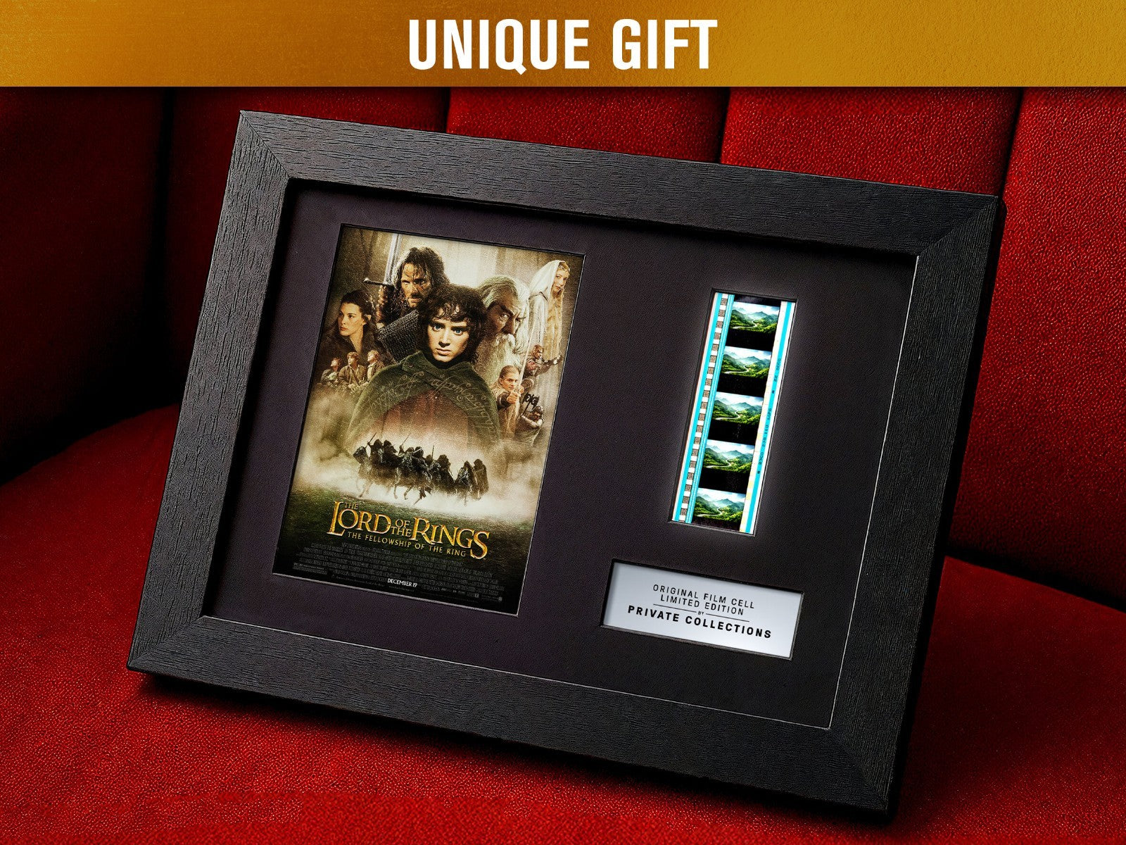 The LORD of the RINGS: The Fellowship of the Ring (2001) Certified 35mm Film Cells in an LED Backlit Frame