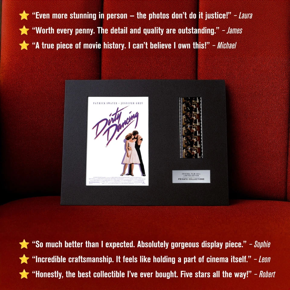 DIRTY DANCING (1987) Certified 35mm Film Cells in an LED Backlit Frame