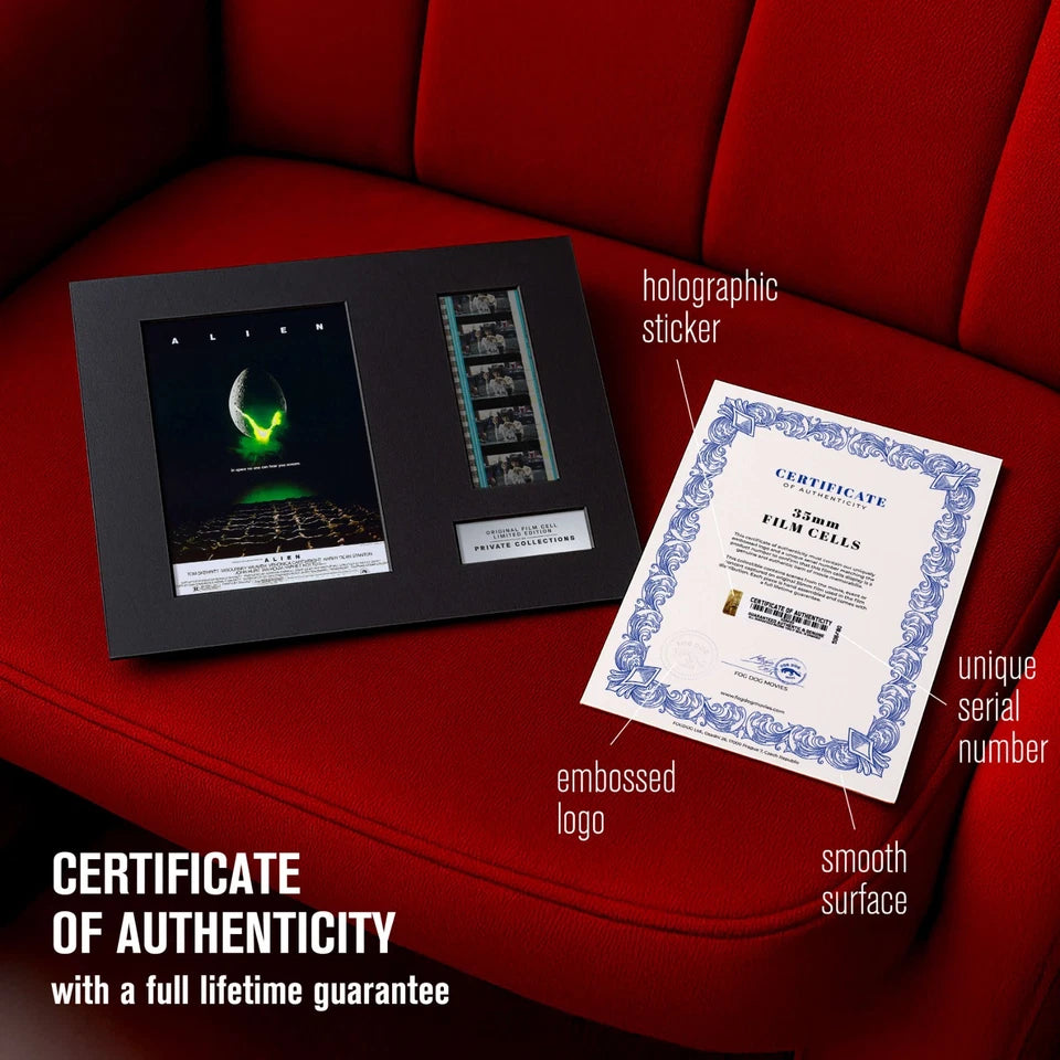ALIEN (1979) Certified 35mm Film Cells in an LED Backlit Frame