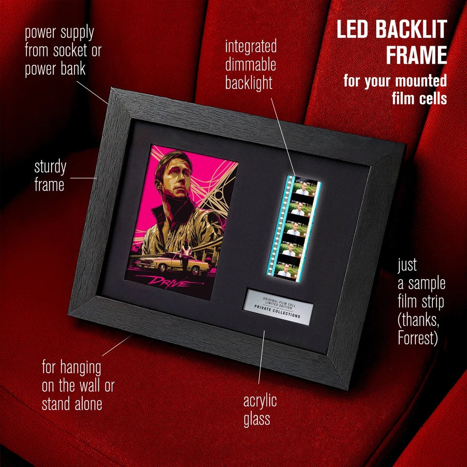 DRIVE (2011) Certified 35mm Film Cells in an LED Backlit Frame