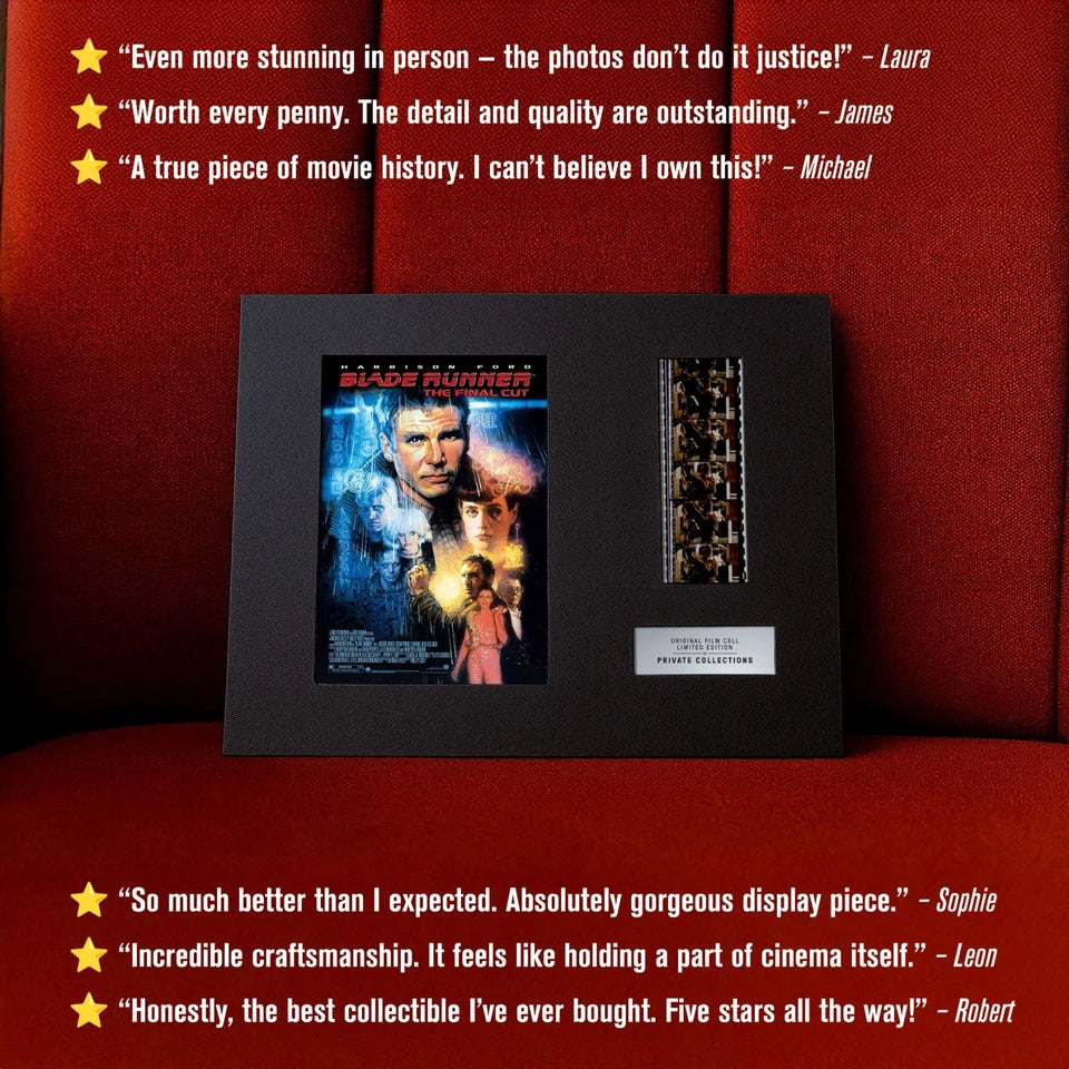 BLADE RUNNER (1982) Certified 35mm Film Cells in an LED Backlit Frame