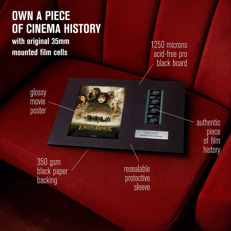 The LORD of the RINGS: The Fellowship of the Ring (2001) Certified 35mm Film Cells in an LED Backlit Frame