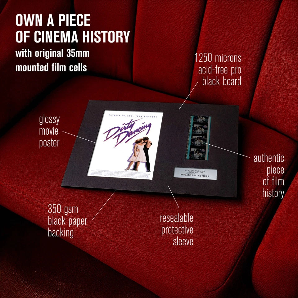 DIRTY DANCING (1987) Certified 35mm Film Cells in an LED Backlit Frame
