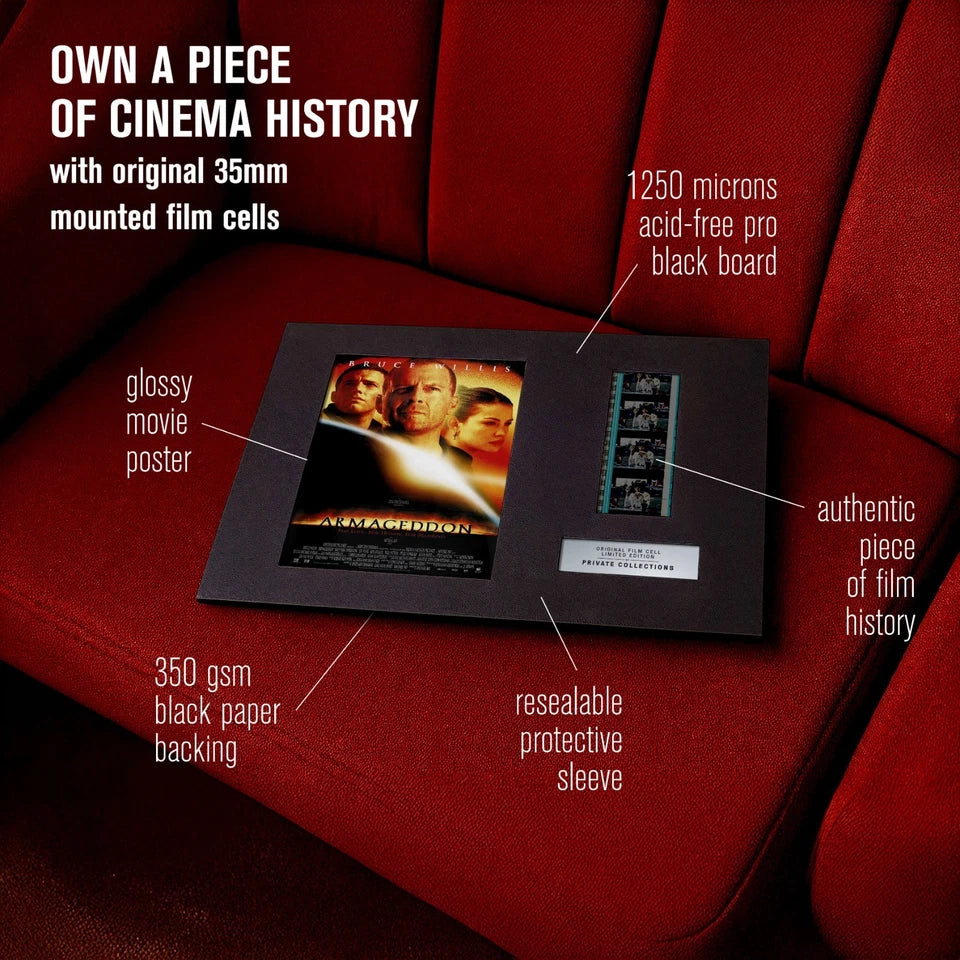 ARMAGEDDON (1998) Certified 35mm Film Cells in an LED Backlit Frame