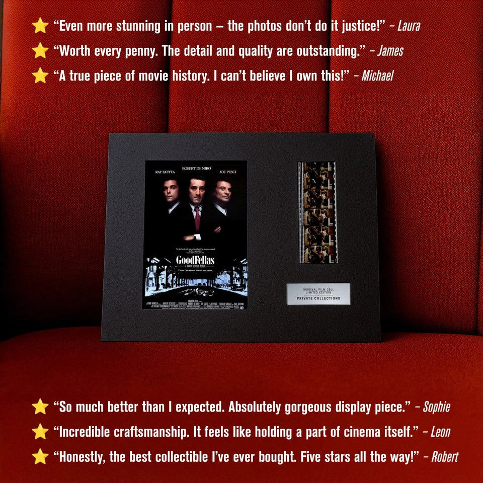 GOODFELLAS (1990) Certified 35mm Film Cells in an LED Backlit Frame