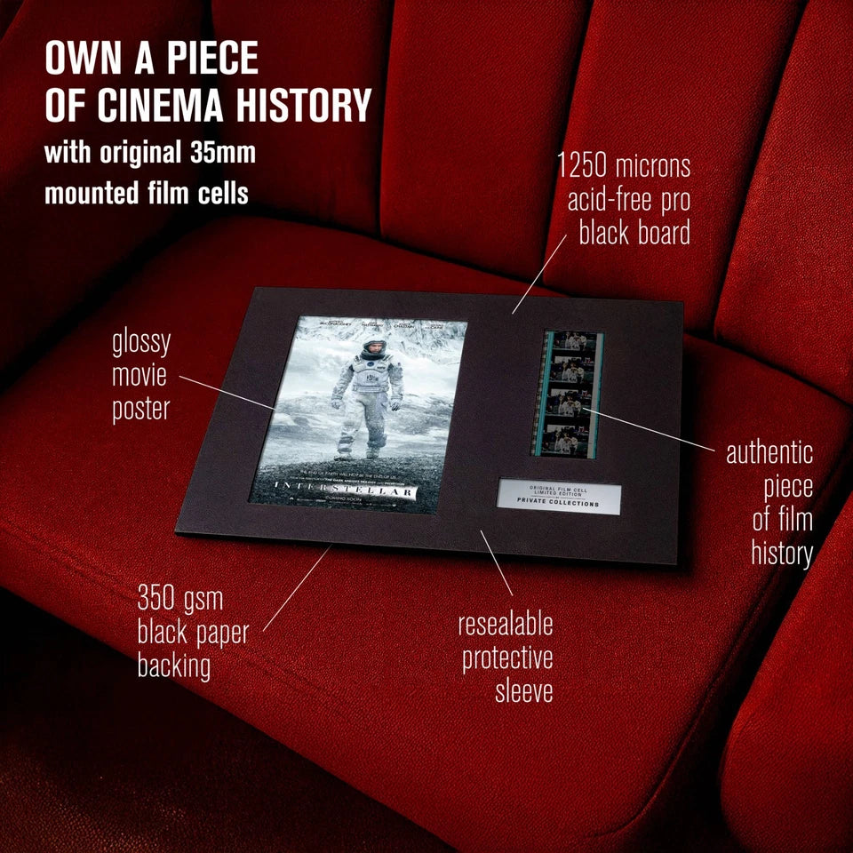INTERSTELLAR (2014) Certified 35mm Film Cells in an LED Backlit Frame