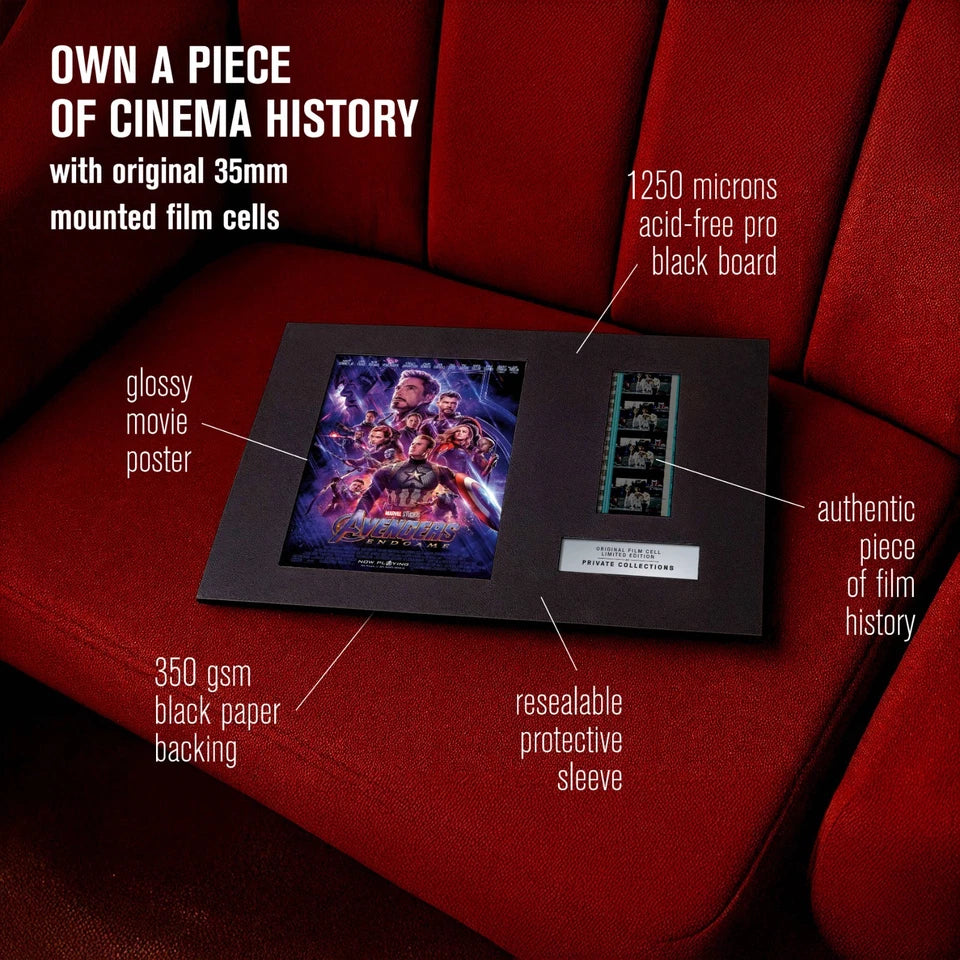 AVENGERS: ENDGAME (2019) Certified 35mm Film Cells in an LED Backlit Frame