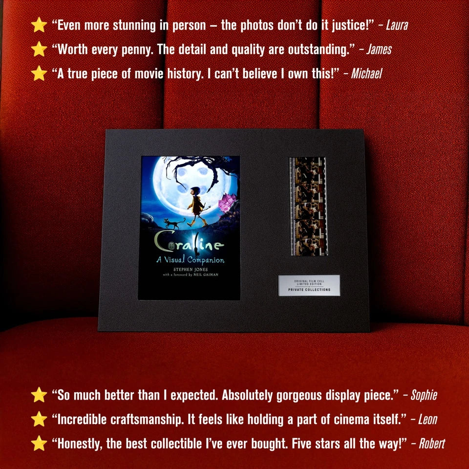 CORALINE (2009) Certified 35mm Film Cells in an LED Backlit Frame