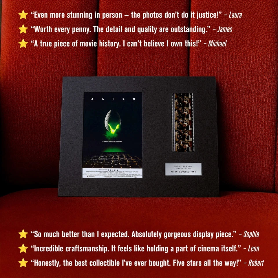 ALIEN (1979) Certified 35mm Film Cells in an LED Backlit Frame